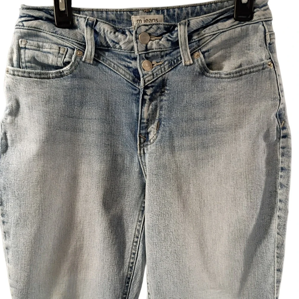 EUC High Rise Original Fit Kick Boot Ankle Women's Size 8 Short Blue Denim Jeans